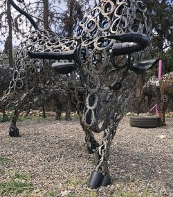 Horseshoes LAMBORGHINI Bull Statue