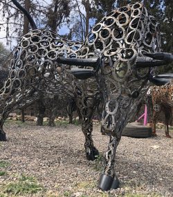 Horseshoes LAMBORGHINI Bull Statue