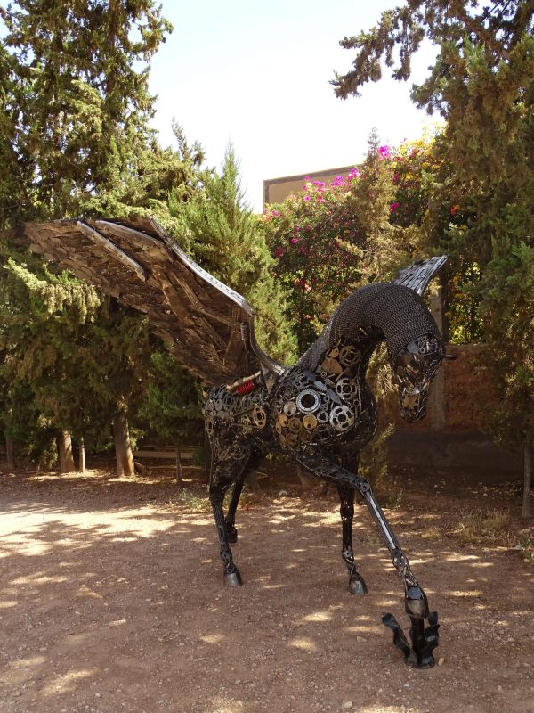 standing Steel Animal Figurine-flying horse -- Wildlife Art -Outdoor art - Image 8