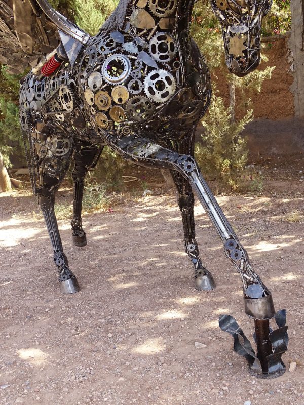 standing Steel Animal Figurine-flying horse -- Wildlife Art -Outdoor art - Image 4