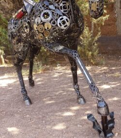 standing Steel Animal Figurine-flying horse -- Wildlife Art -Outdoor art - Image 4