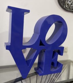 Blue -Love- Metal statue - Image 2