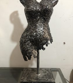 Elegant Female |  Torso Mannequin |Female Torso  Art |  Metal Wall Sculpture for Stylish and Home Décor