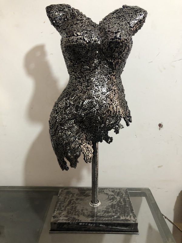 Elegant Female |  Torso Mannequin |Female Torso  Art |  Metal Wall Sculpture for Stylish and Home Décor