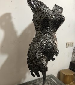 Elegant Female |  Torso Mannequin |Female Torso  Art |  Metal Wall Sculpture for Stylish and Home Décor - Image 2