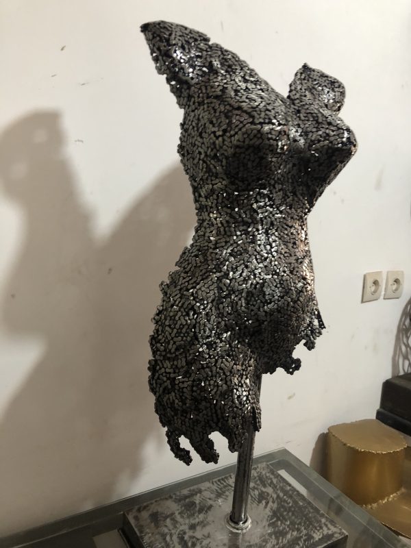 Elegant Female |  Torso Mannequin |Female Torso  Art |  Metal Wall Sculpture for Stylish and Home Décor - Image 2