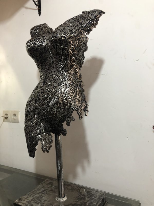 Elegant Female |  Torso Mannequin |Female Torso  Art |  Metal Wall Sculpture for Stylish and Home Décor - Image 3