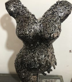 Elegant Female |  Torso Mannequin |Female Torso  Art |  Metal Wall Sculpture for Stylish and Home Décor - Image 4