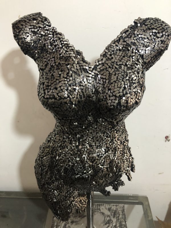 Elegant Female |  Torso Mannequin |Female Torso  Art |  Metal Wall Sculpture for Stylish and Home Décor - Image 4