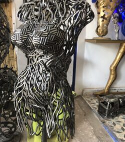 Bust Metal Wall Art: Handcrafted Sculpture - Image 8