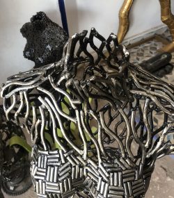 Bust Metal Wall Art: Handcrafted Sculpture - Image 10