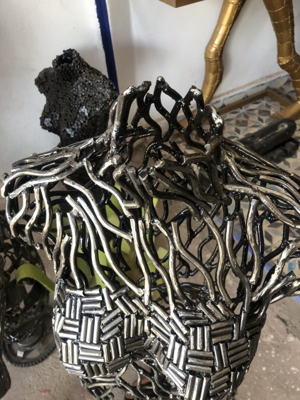 Bust Metal Wall Art: Handcrafted Sculpture - Image 10