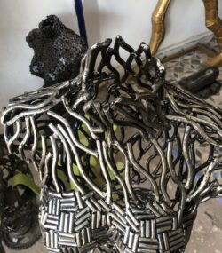 Bust Metal Wall Art: Handcrafted Sculpture - Image 10
