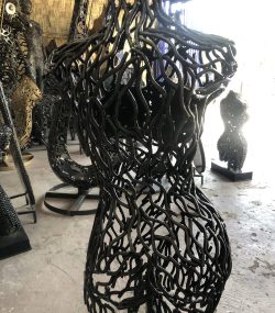 Bust Metal Wall Art: Handcrafted Sculpture - Image 11