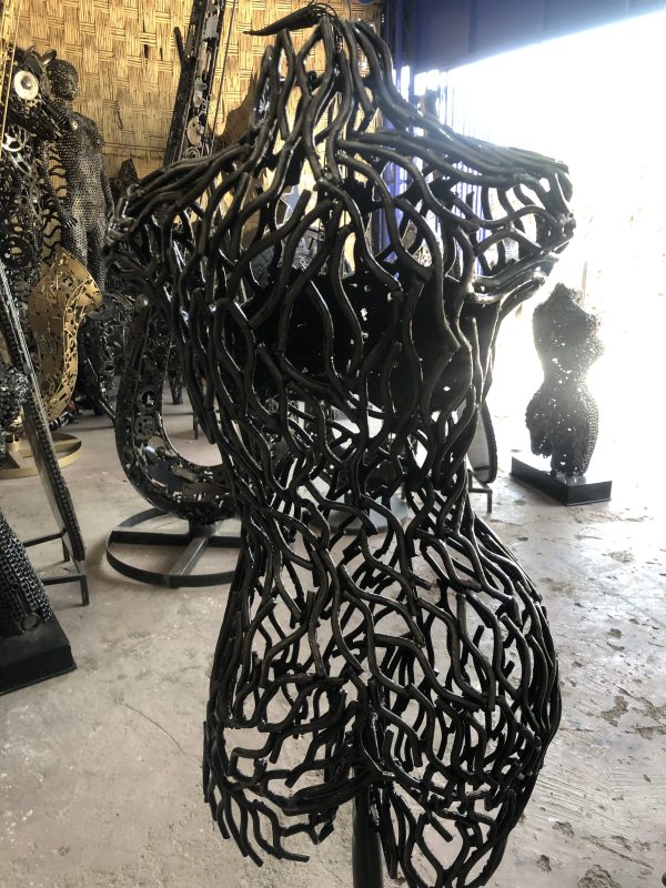 Bust Metal Wall Art: Handcrafted Sculpture - Image 11
