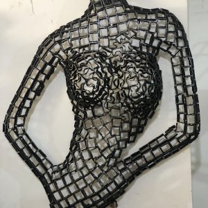 Metal Female Torso scrap  Mannequin, Wall Art Sculpture | Handmade Steel