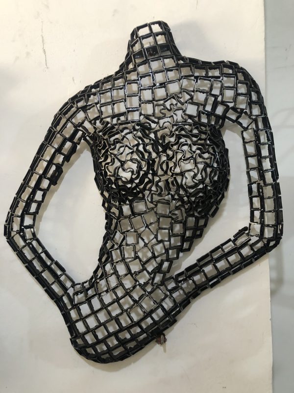 Metal Female Torso scrap  Mannequin, Wall Art Sculpture | Handmade Steel