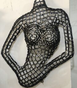 Metal Female Torso scrap Mannequin, Wall Art Sculpture | Handmade Steel