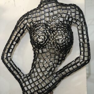 Metal Female Torso scrap  Mannequin, Wall Art Sculpture | Handmade Steel