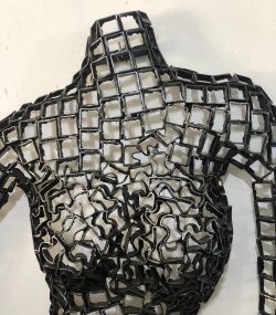 Metal Female Torso scrap  Mannequin, Wall Art Sculpture | Handmade Steel - Image 2