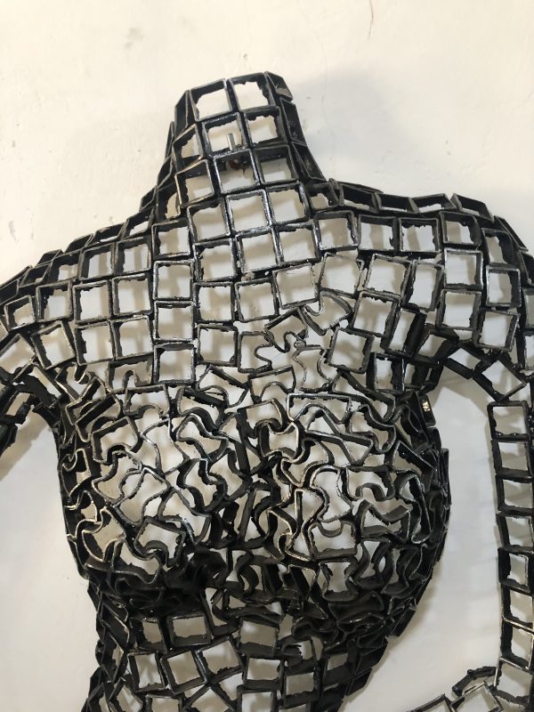 Metal Female Torso scrap  Mannequin, Wall Art Sculpture | Handmade Steel - Image 2