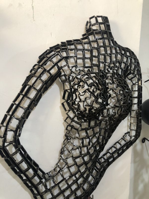 Metal Female Torso scrap  Mannequin, Wall Art Sculpture | Handmade Steel - Image 4