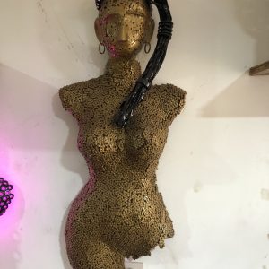 Metal Female Torso scrap  Mannequin, Wall Art Sculpture | Handmade Steel statue