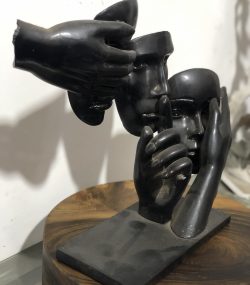 Face with Finger to Lips Statue | Silent Reflection - Image 5