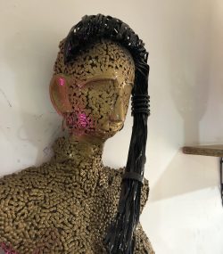 Metal Female Torso scrap Mannequin, Wall Art Sculpture | Handmade Steel statue - Image 2