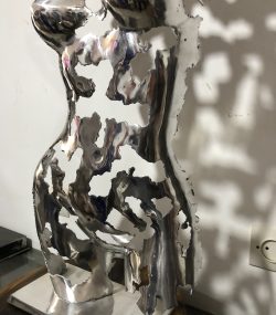 Elegant Female | Torso Mannequin |Female Torso Art | polished aluminum Wall Sculpture for Stylish and Home Déco - Image 5