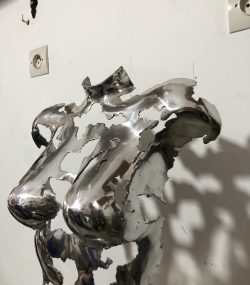 Elegant Female | Torso Mannequin |Female Torso Art | polished aluminum Wall Sculpture for Stylish and Home Déco - Image 4