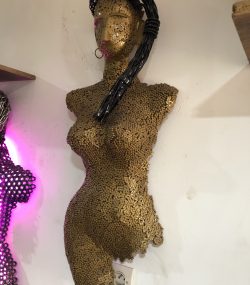 Metal Female Torso scrap Mannequin, Wall Art Sculpture | Handmade Steel statue - Image 6