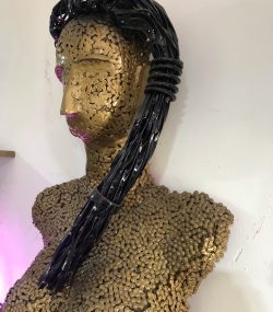 Metal Female Torso scrap Mannequin, Wall Art Sculpture | Handmade Steel statue - Image 5