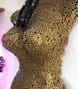 Metal Female Torso scrap Mannequin, Wall Art Sculpture | Handmade Steel statue - Image 4