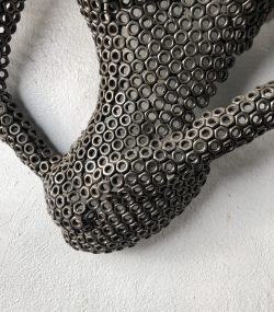 Metal Female Torso scrap Mannequin | Wall Art Sculpture | Handmade Steel | Eye-Catching decor - Image 2