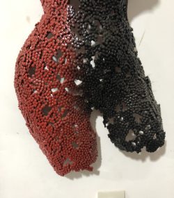 Scrap Metal Torso: Stylish Handcrafted Metal Wall Sculp - Image 2