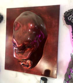 Gorilla Head Wall Sculpture – Resin Gorilla Wall Art – Modern Animal Wall Decor – 3D Gorilla Mask – Custom Color Available – Unique Statement Art - Image 2